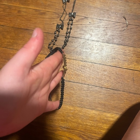 black and gold cross bracelet - Picture 3 of 3